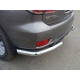 Защита заднего бампера уголки 76 мм ТСС для Nissan Patrol 2014-2021