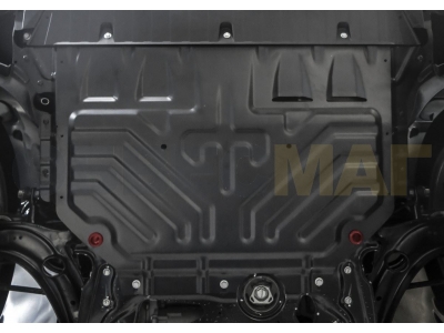 Защита картера и КПП Автоброня для 1,4/2,0/2,0D сталь 2 мм для Volkswagen Tiguan/Skoda Kodiaq 2016-2021 111.05120.2