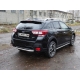 Пороги труба 60 мм ТСС для Subaru XV 2017-2021